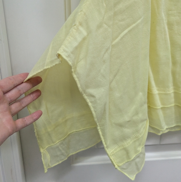Dolma Cherie Cotton Yellow Women's Top - Picture 6 of 7